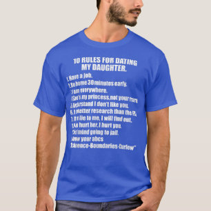 10 Regeln Verabredete meinen Vater überprotektiv T-Shirt