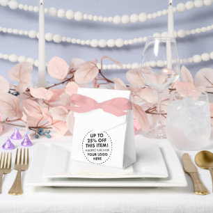 10 rosa Geschenkboxen mit Schleife 25% Rabatt beim Geschenkschachtel