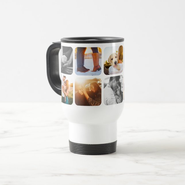 10 Rounded Frame Rounded Foto Template Tasse (Vorderseite Links)
