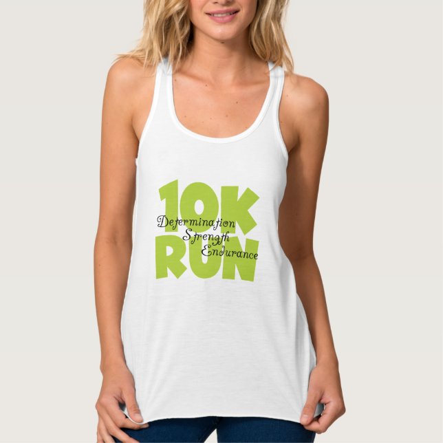 10 Run Spring Green Tank Top (Vorderseite)