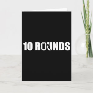 10 Runden - Boxliebhaber-Gym-Boxer-Kickboxen Kick Karte