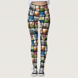 10 Rundered Foto Grid Template Square Schwarzer Ra Leggings
