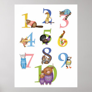 10 Schottische Tierplakate Poster