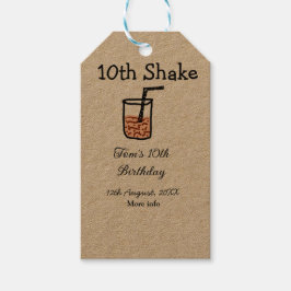 10. Shake 10. Geburtstag Milchshake-Schreiber Geschenkanhänger