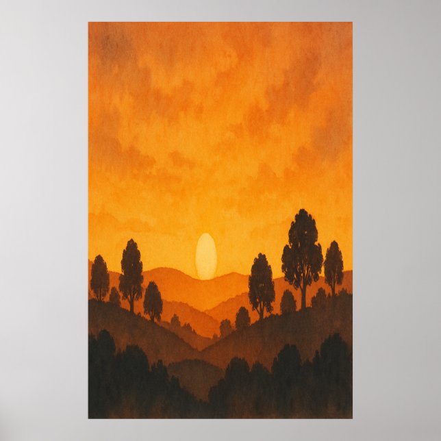 10. Sommer, August Horizon, Saisonauflage Poster (Vorne)
