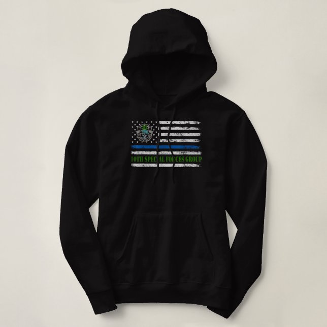 10. Special Forces Group Flag Veteran 10. SFG Da Hoodie (Design vorne)