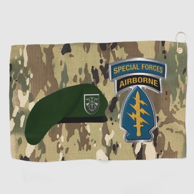 10. Special Forces Group Golfhandtuch (Horizontal)