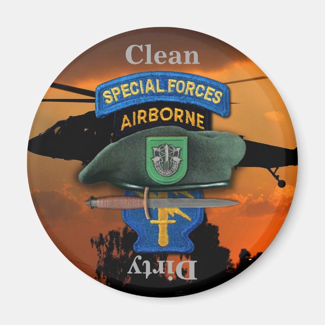 10. Special Forces Group Grüne Berets SFG SF Vets Magnet (Vorne)