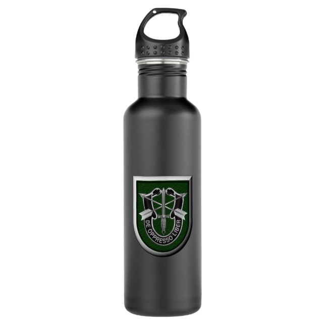 10. Special Forces Group Im Flugzeug Edelstahlflasche (Vorderseite)