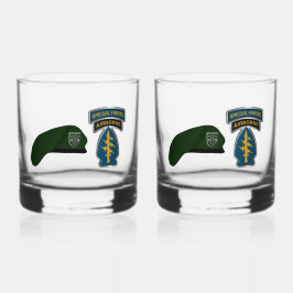 10. Special Forces Group Im Flugzeug Whiskyglas