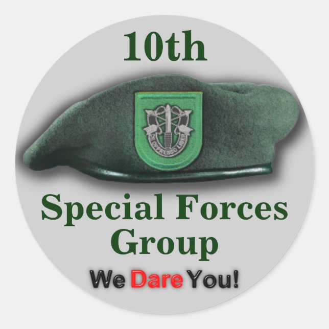 10. Spezialkräfte für Carson Veterans Sticker (Vorderseite)
