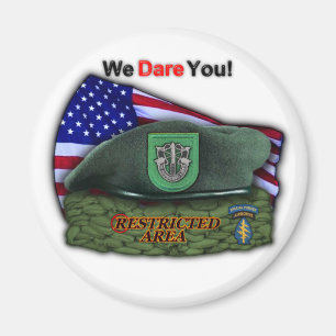 10. Spezielle Kraft grünen Berets Vets Magnet