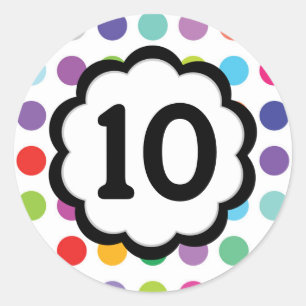 10 - Sticker rond numérique