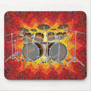 10 Stück Drum Kit & Graphics: Benutzerdefiniertes  Mousepad