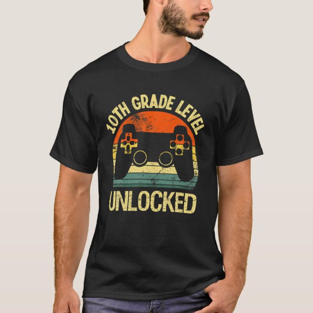 10. Stufe frei für das Video-Spiel der Schule T-Shirt (Vorderseite)