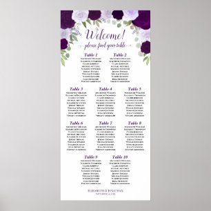 10 Tableau Boho violet Rose Plat vertical