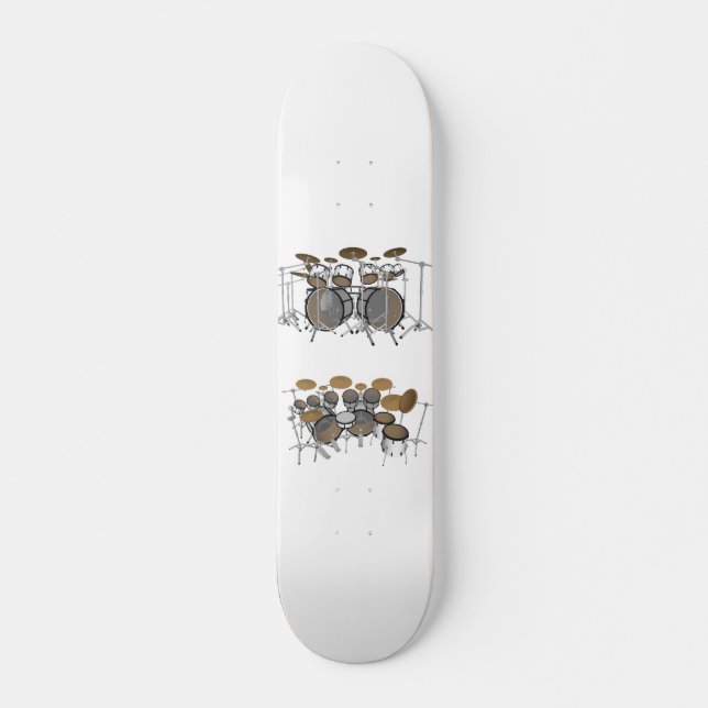 10-teiliges Drum-Kit: 3D-Modell: Benutzerdefiniert Skateboard (Vorne)