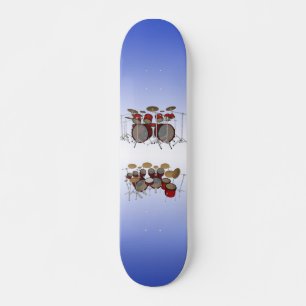 10-teiliges Trommelkit: 3D-Modell: Benutzerdefinie Skateboard