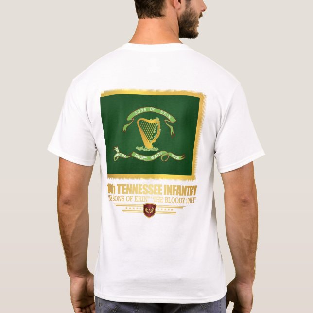 10. Tennessee Infanterie T-Shirt (Rückseite)