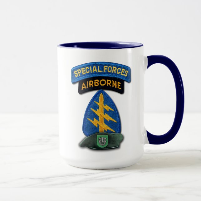 10. Tierärzte der Kraft-Gruppen-grünen Barett-SFG Tasse (Rechts)