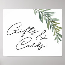 10" x 8" Geschenksieb Wasserfarbenleaf