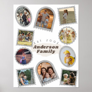10 Zehn Foto Modern Elegant Collage Familie Liebe Poster