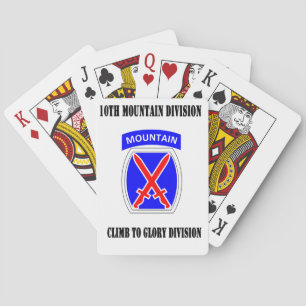 10e Division de la montagne Cartes de jeu