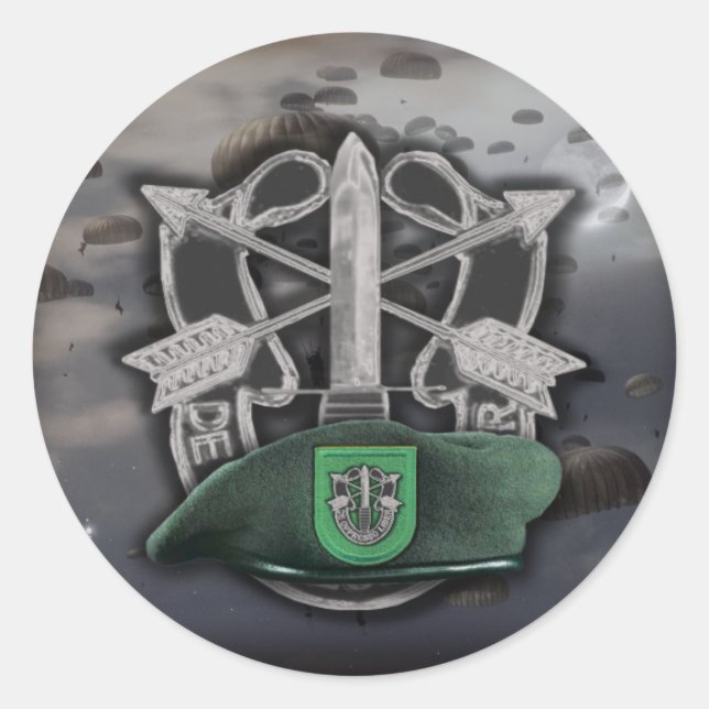 10e Sticker du groupe des forces spéciales Berets  (Devant)