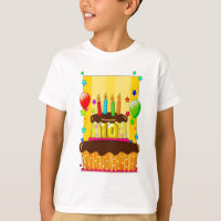 10ème T-shirt d'anniversaire - T-shirt de gâteau