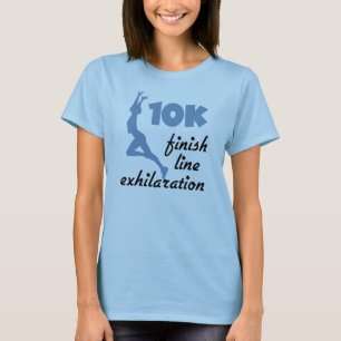 10K blaue Ziellinie T-Shirt