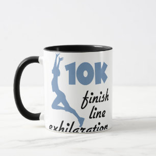 10K blaue Ziellinie Tasse