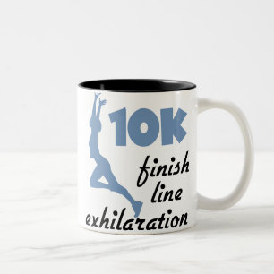 10K blaue Ziellinie Zweifarbige Tasse