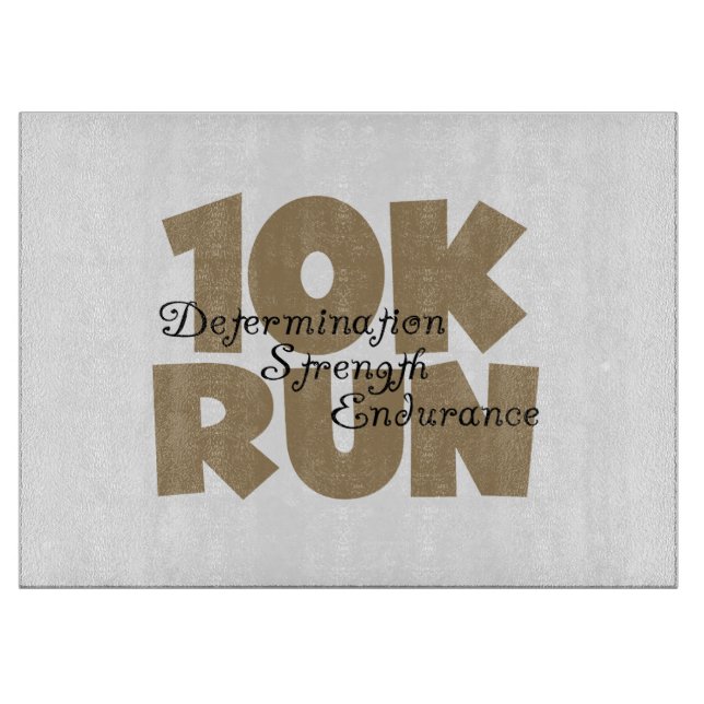 10K Lauf Tan Sports Running Schneidebrett (Vorderseite)