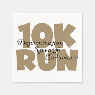 10K Lauf Tan Sports Running Serviette