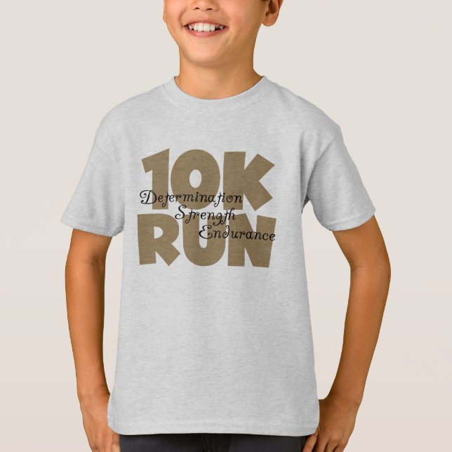 10K Lauf Tan Sports Running T-Shirt (Vorderseite)