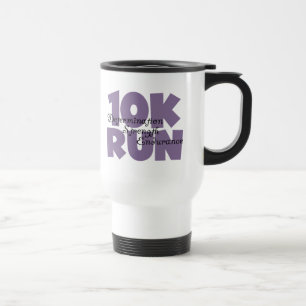 10K Lila laufen Reisebecher