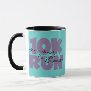 10K Lila laufen Tasse