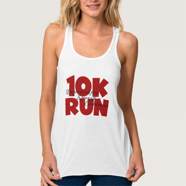 10K Run Red Tank Top (Vorderseite)