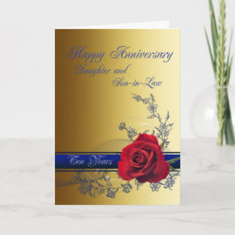 10th Anniversary card for Daughter & son-in-law Karte