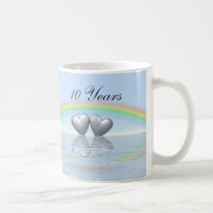 10th Anniversary Tin Hearts Kaffeetasse