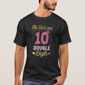 10th Birthday Ohrfeigen Shirt This Girl Is Now 10