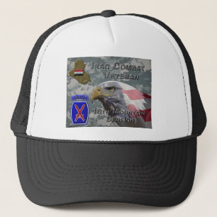 10th Mountain Div Irak Kampf Veteran Truckerkappe