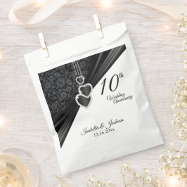 10th Onyx Hochzeit Jubiläum Gefallen Tasche Geschenktütchen