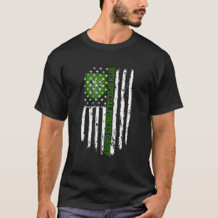 10th Special Forces Group 10th Sfg American Flag T-Shirt