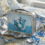 10th Tin Anniversary Bear Couple | Keepsake Memory Metall Brotdose<br><div class="desc">Celebrate a decade of love with the perfect, symbolic gift for your 10th wedding anniversary. The traditional gift for this incredible milestone is tin, making this durable metal box a wonderfully fitting present. Perfect for use as a memory tin to safely store your cherished photographs, love letters, and keepsakes from...</div>