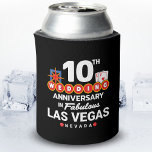 10th Wedding Anniversary Las Vegas Trip Dosenkühler<br><div class="desc">Unique 10th anniversary gift for husband & wife or married paares taking a romantic weekend getaway to Las Vegas to celebrate 10 years of marriage! Novelty souvenir to remember your Vegas trip as hat das zweite Honeymoon vacation or wedding party you never had. "10th Wedding Anniversary in Fabulous Las Vegas...</div>