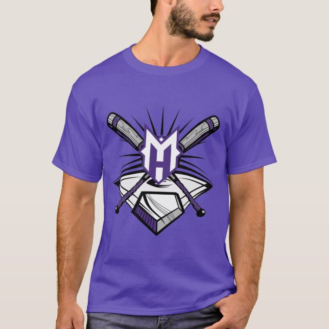 10U mit "23 und Namen MH Bat Logo T-Shirt (Vorderseite)