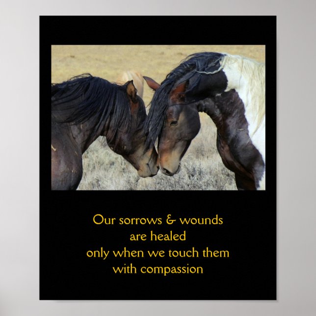10x12 Inpirational Quote with Horses Poster (Vorne)
