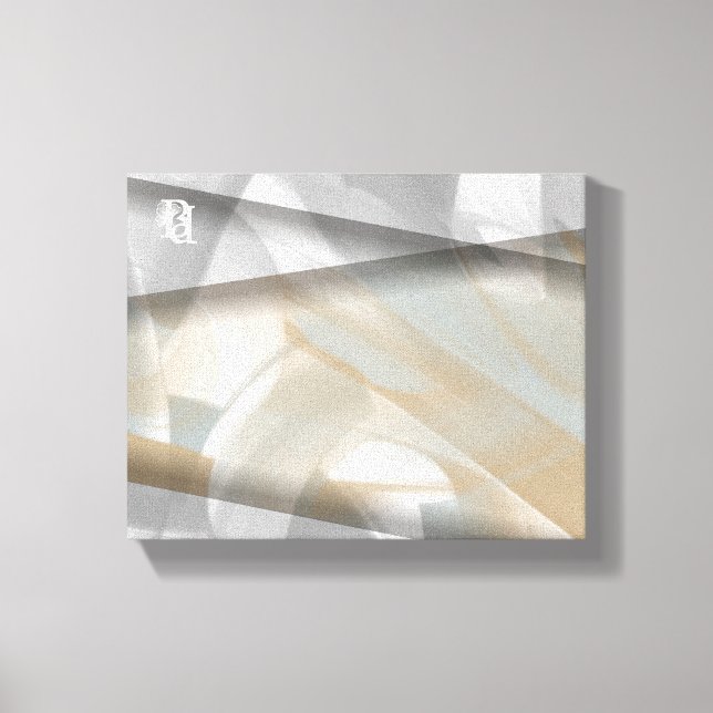 10x8" Sandy Tornado Trend Abstrakt Art Beige Leinwanddruck (Vorderseite)