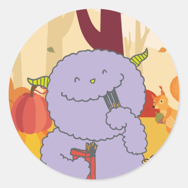 11月モンスターシール。 RUNDER AUFKLEBER (Vorderseite)